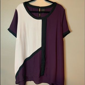 Worthington color block top